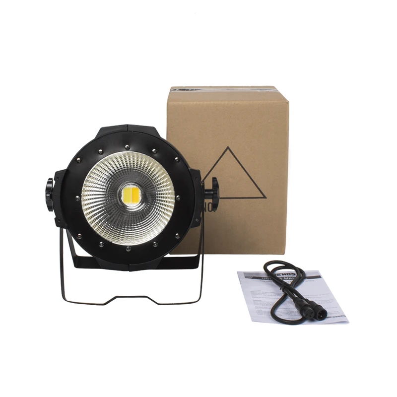 100W COB Warm-Cool Led Par 200 Вт COB RGBWA UV 6в1/RGBW 4в1/теплый белый холодный белый Par64 прожектор Lyre сценическое освещение DJ Дискотека двери сарая - Цвет: 100W COB Warm-Cool