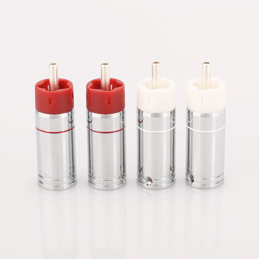 Star Line разъемы с серебряным покрытием 2 пары/4 шт.|tellurium copper|silver rca plugconnector |