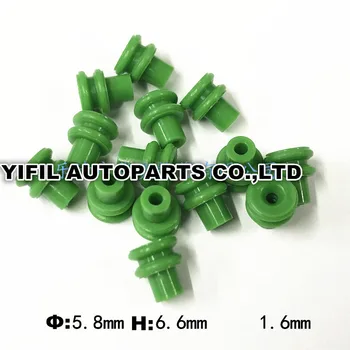 

50/100/200pcs/lot Cable Cavity Plug Green Connector Hollow Rubber Seal Replacement of Sumitomo 7165-0076