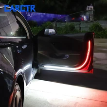 

CARCTR 1Pairs RGB Red LED Door Warning Light Streamer Strip 10W 12V Anti-Collision Burst Flashing Car Lamps Signal Lamp Lights