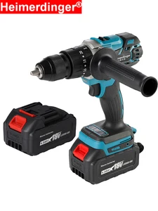 18 в 13 мм беспроводная ударная дрель 18 в 13 мм бесщеточная Ударная дрель 18 в Ударная дрель 18 в отвертка дрель с двумя батареями