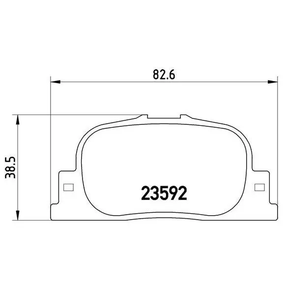 Колодки тормозные TOYOTA CAMRY V20 2.2-3.0 96-01/V30 2.4-3.0 01