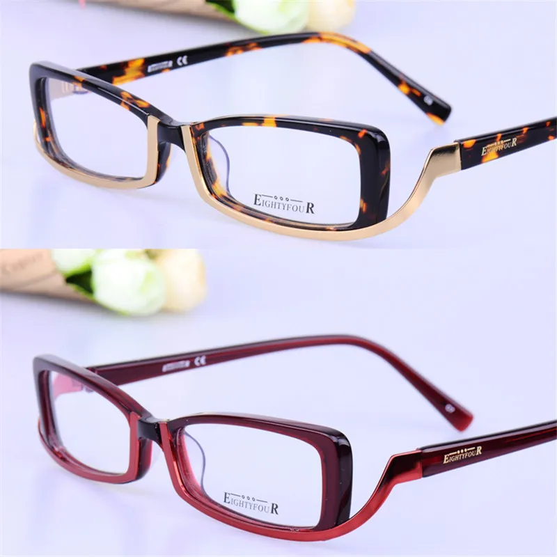 

Zerosun Narrow Eyeglasses Frame Ladies Acetate Glasses Women Fashion Nerd Spectacles for Prescription Full Rim