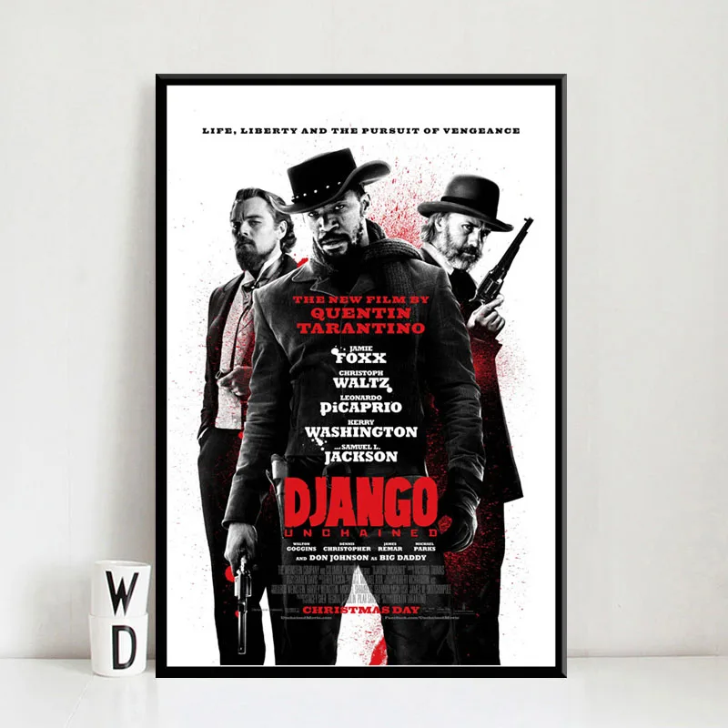 NT105 плакат стены искусство ретро квентин тарантино Django Unchained фильм холст картина принты декор для гостиной дома комнаты - Цвет: Светло-зеленый