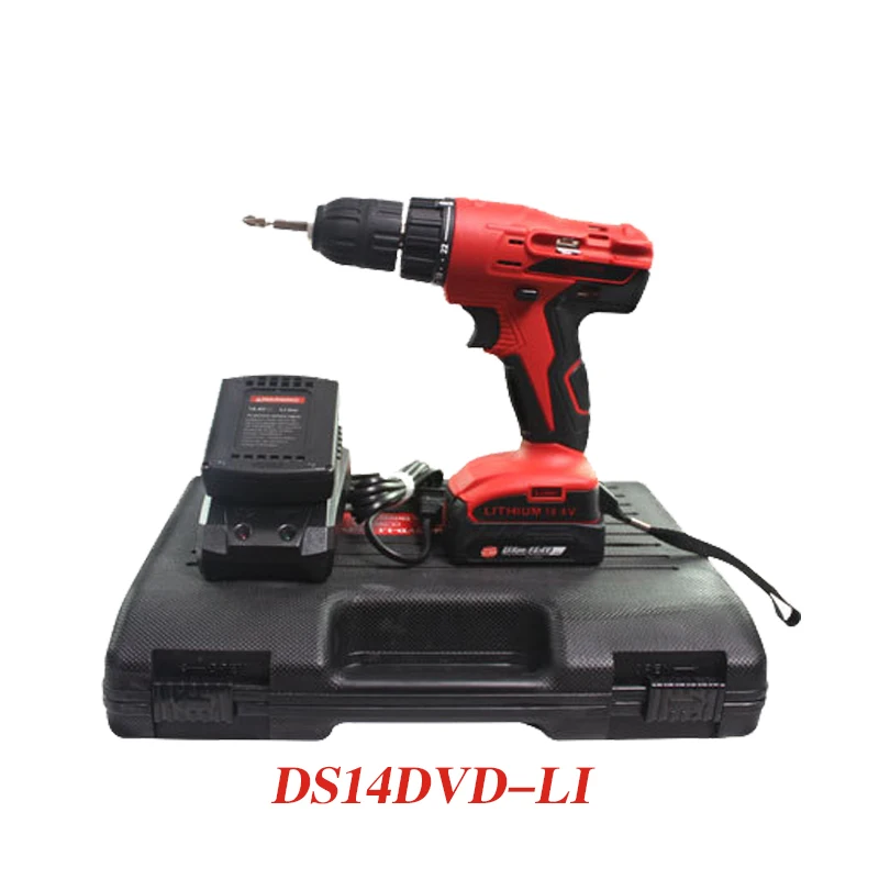 

14.4V Lithium Rrechargeable Hand Drill DS14DVD-LI Electric Screwdriver Impact Drill Driver Power Tool 1 PC