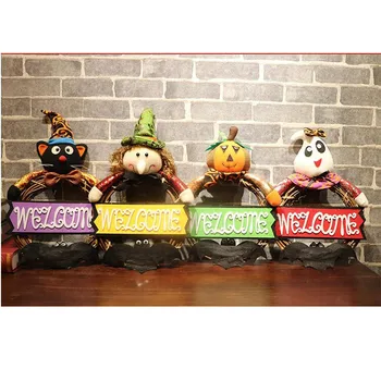 

Halloween decoration listing rattan circle wreath haunted house bar house decoration props Household Various styles pendant