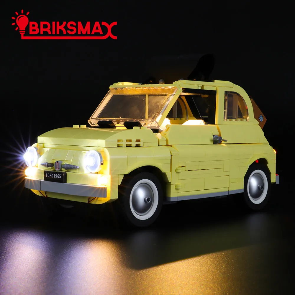 Hot Products! BriksMax Led Light Kit For 10271 Creator Fiat 500 Car Toys Building Blocks Model Lighting Set