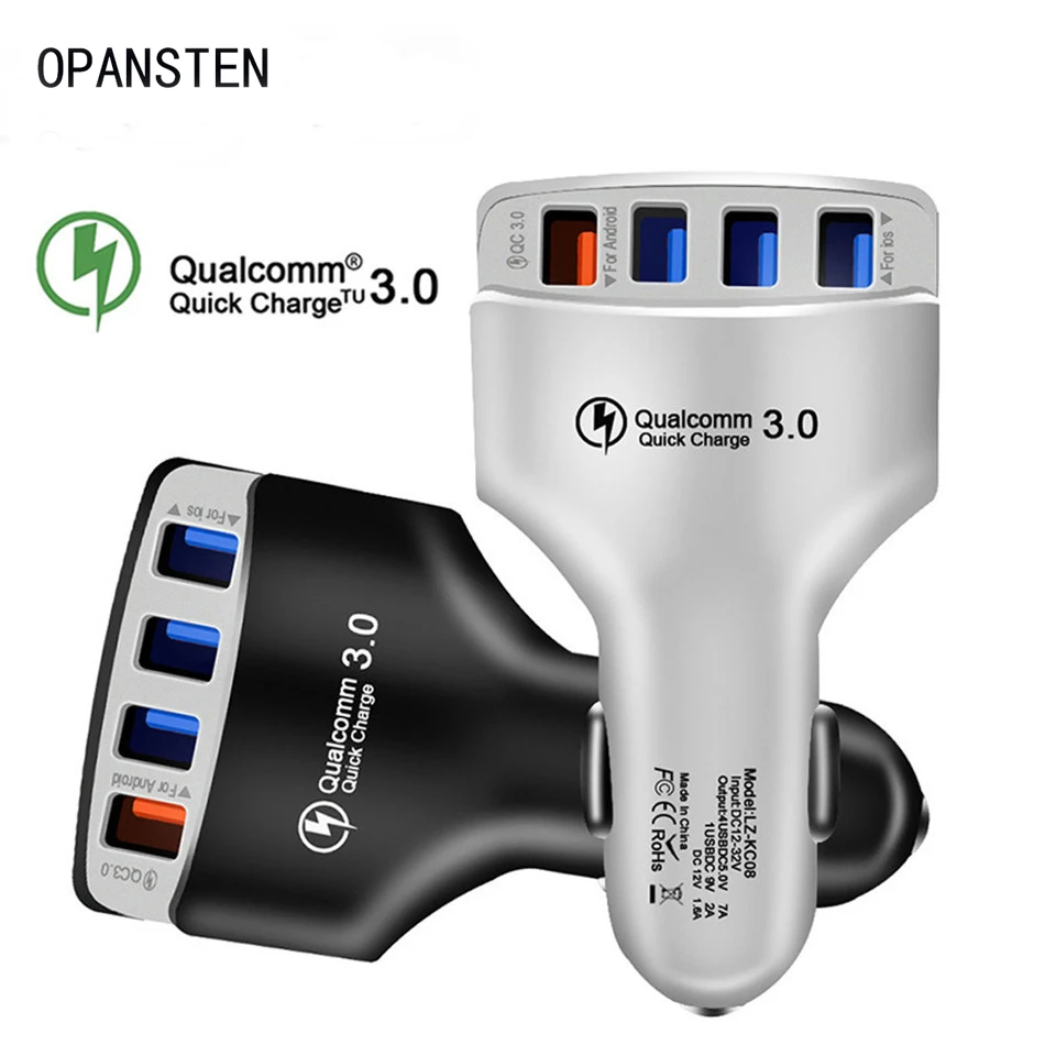 Быстрое зарядное устройство OPANSTEN 3,0 USB Автомобильное зарядное устройство универсальное автомобильное зарядное устройство для мобильного телефона QC 3,0 быстрое автомобильное зарядное устройство для iPhone Xiaomi samsung