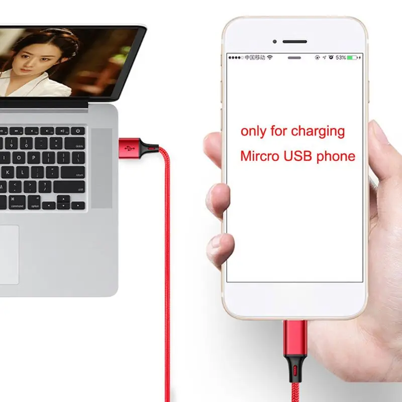 USB 2,0 Тип A Мужской Двойной Micro USB сплиттер папа-папа Y зарядный кабель шнур для samsung huawei Xiaomi Мобильный телефон планшет