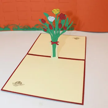 

1PC 3D Greeting Cards Romantic Hot New Birthday Invitations Creative Wedding With Envolope Anniversary Valentine