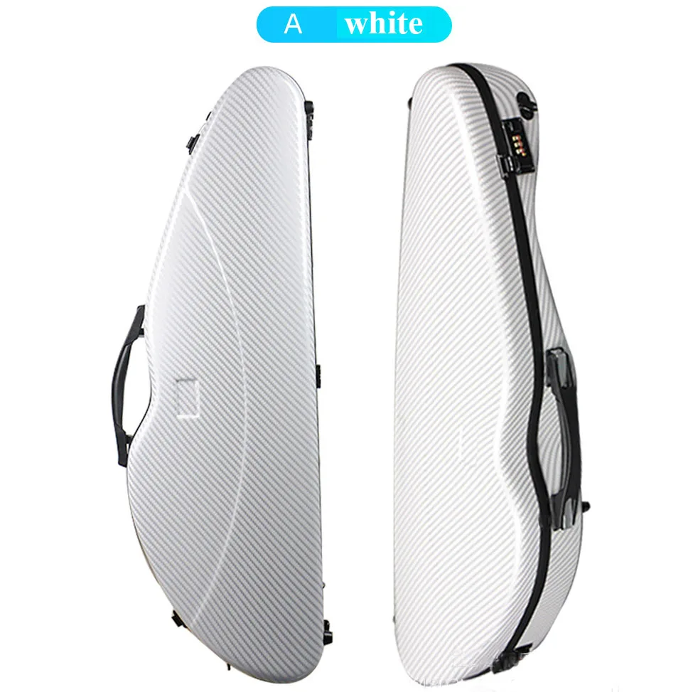 Triangular de Fibra de Carbono para Violino Impermeável para Violino Estojo de Compressão com Higrômetro Caixa 4 - - Image 2