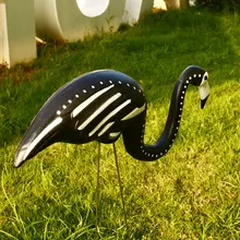 Пластиковые Красивые фигурки фламинго, искусственные садовые украшения, реалистичные Свадебные украшения фламинго, художественное украшение для двора, балкона