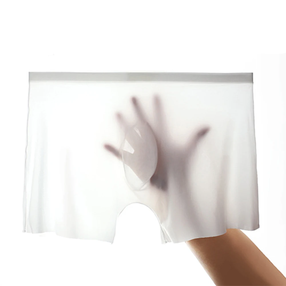 Мягкие пикантные туфли на супер тонком Для мужчин нижнее белье Ice Silk