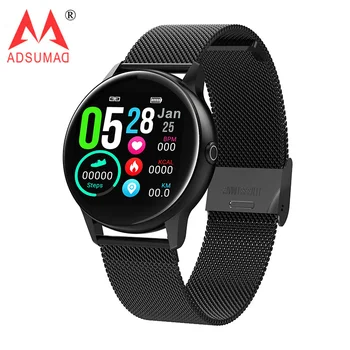 

ADSUMAD DT88 smart watch Round Sport Pedometer Heart Rate Intelligent Fitness Tracker Smartwatch IP68 Waterproof For Android IOS