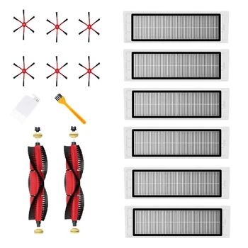 

New for Mi Roborock Vacuum Cleaner Parts of 6 Side Brush 2 Roller Brush 6 HEPA Filter for Mi Roborock Vacuum Cleaner Accessories