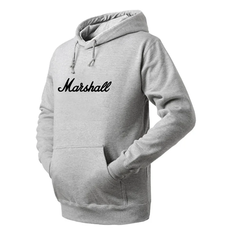 Тонкий пуловер толстовки толстовка с логотипом Marshall длинным рукавом капюшоном и