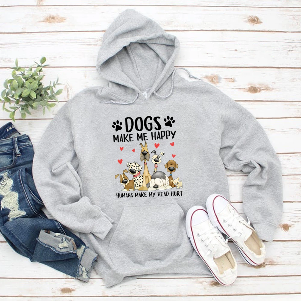 K pekler Beni Mutlu Hoodies Insanlar Yapmak Kafa Zarar Komik Kazak 