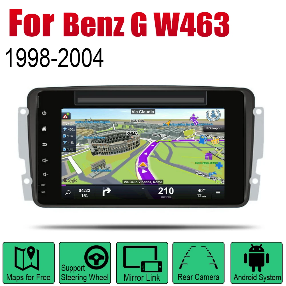 Для Mercedes Benz G W463 1998 1999 2000 2001 2002 2003 2004 NTG Android Авто Радио DVD Автомобильный