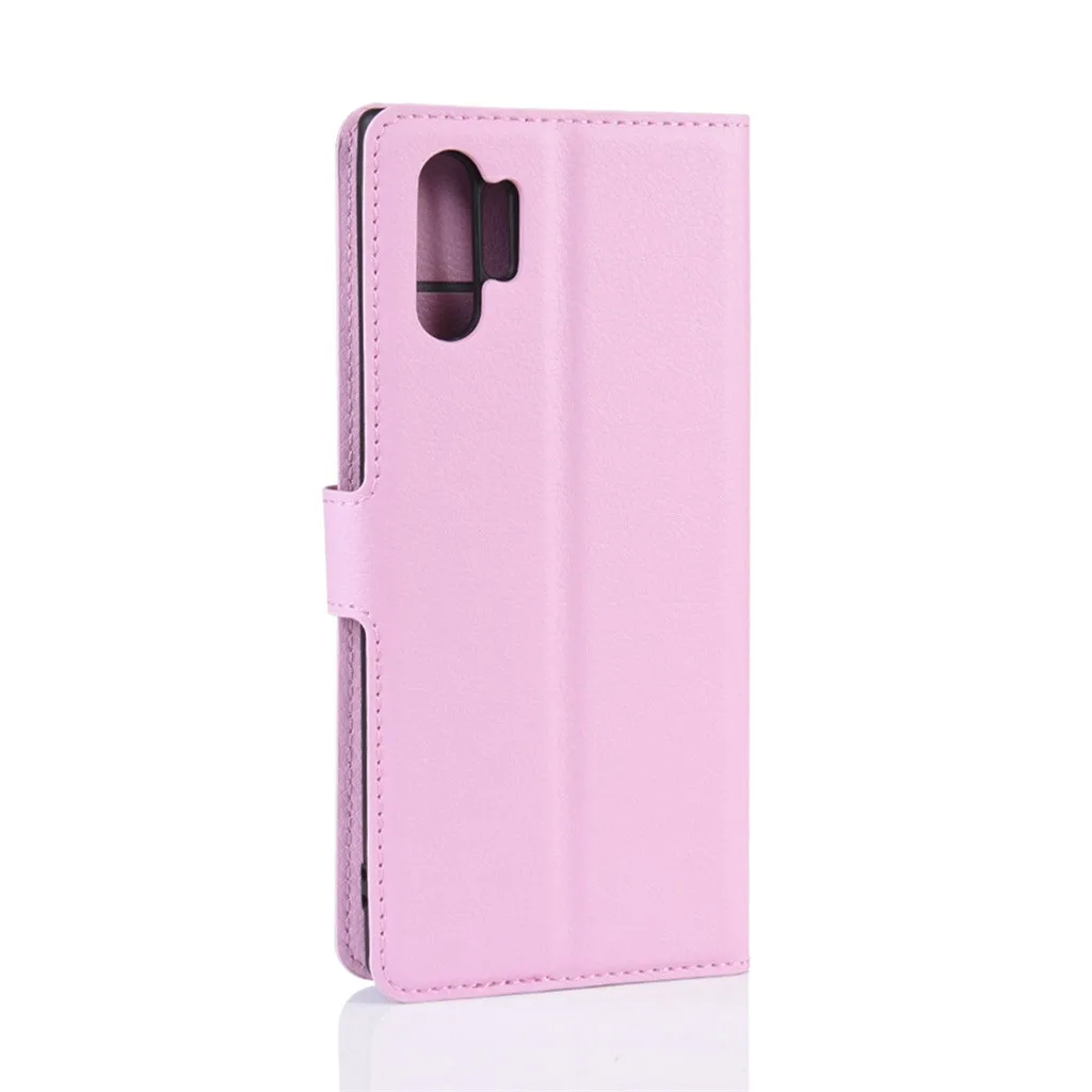 Для samsung Galaxy Note 10+ 6,8 дюймов Роскошный кошелек из искусственной кожи чехол флип бумажник держатель для карт с функцией подставки