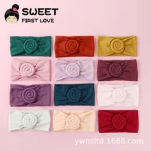 Новинка, стильные аксессуары для волос в европейском и американском стиле, вращающаяся розовая лента для волос, специальная мягкая широкая детская лента для волос