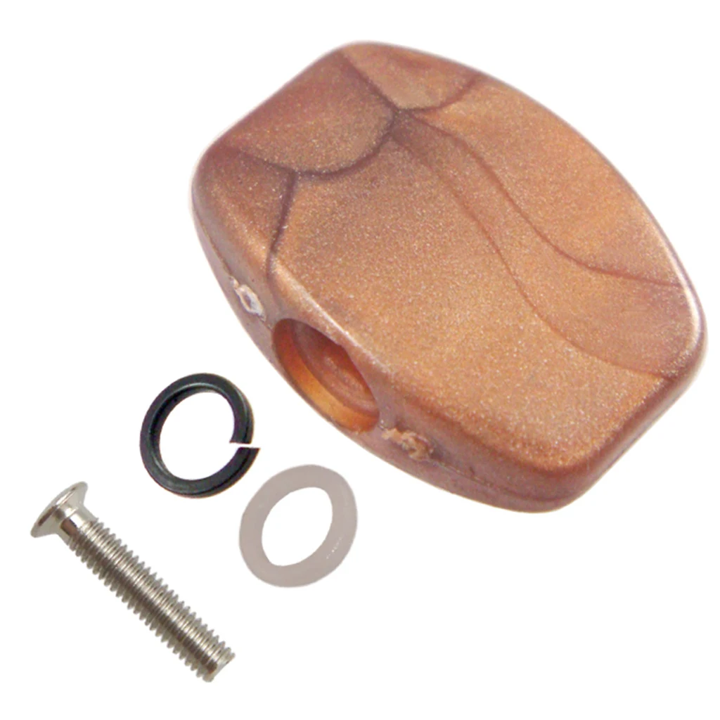 6Pcs Guitar Tuners Machine Head Buttons Natural Texture Tuning Knob Button