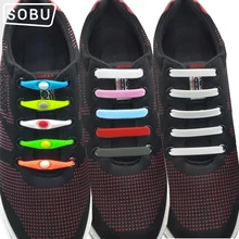 16 шт./лот 8 Размеры творческие многоцветной твердое шнурки без завязок унисекс эластичные силиконовые шнурки для всех кроссовки G003