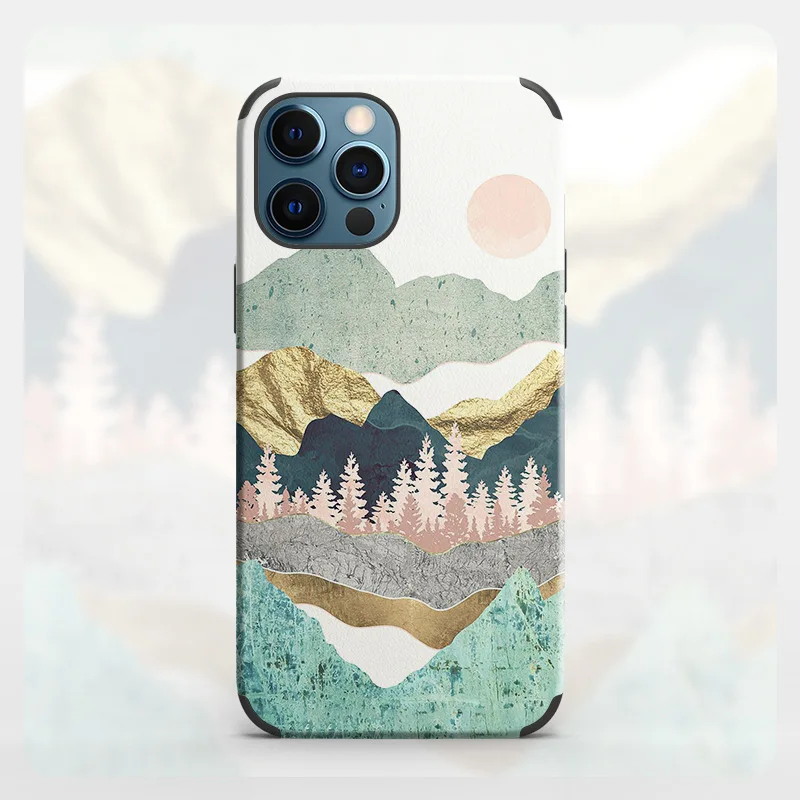 

Phone Case Color Oil Painting Cover Apple Art for Iphone 6 7 8 X XR XS Max Pro 11 12 Mini Protection Hot Sale