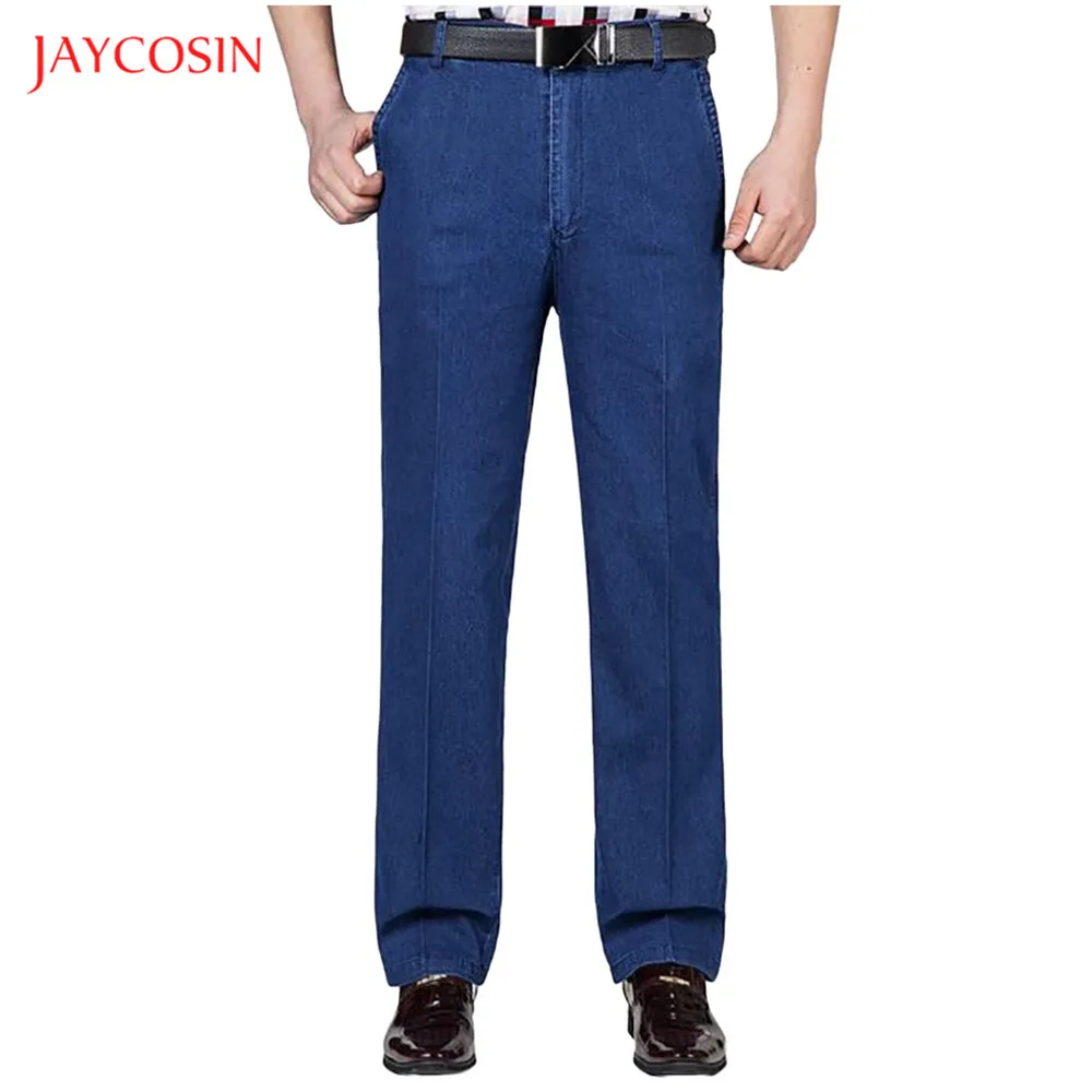 Jaycosin Новинка, горячая Распродажа, высокое качество, мужские джинсы, модные повседневные джинсовые штаны, прямые фирменные джинсы, штаны, мужские брюки, размер 30-42