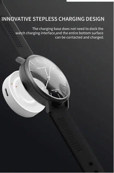 Новые прибытия smart watch Наручные часы в классическом стиле черного и белого цветов монитор сердечного ритма фитнес трекер сна Смарт-часы с мониторингом