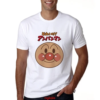 

Newest Men Anpanman T Shirt Cartoon Bread Superman Anpanman Men Tshirt Summer Short Sleeve Anime Anpanman T-shirt Male Tops