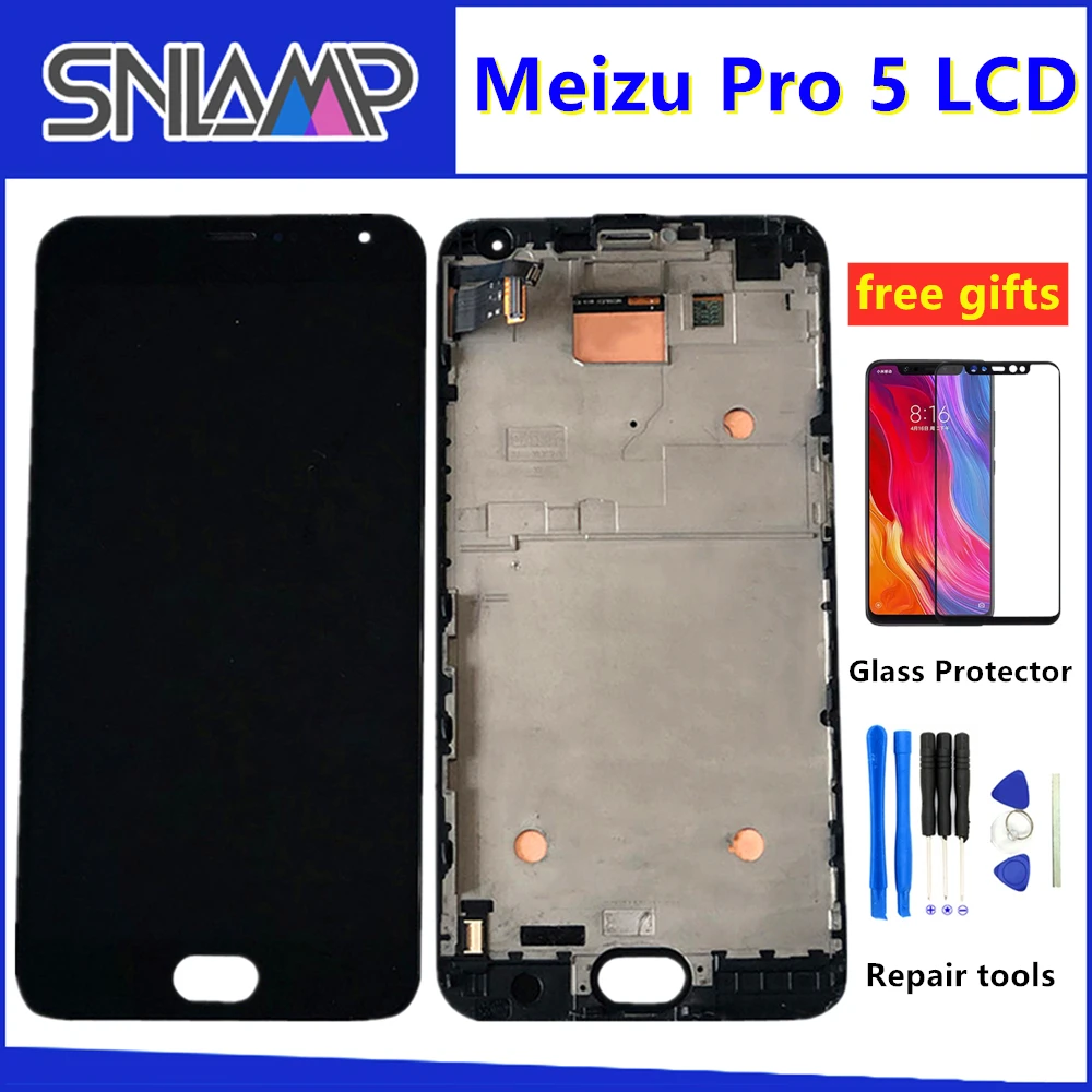 

5.7" For Meizu Pro 5 Pro5 LCD Display Touch Screen Digitizer Assembly With Frame Replacement For Meizu Pro 5 LCD