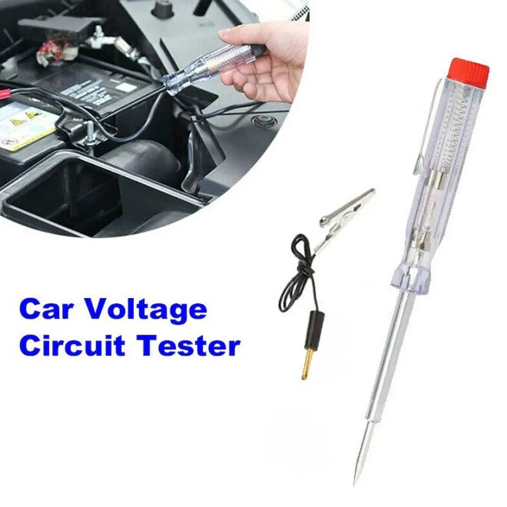 Auto Voltage Circuit Tester 6V 12V 24V DC Car Truck Test VoltMet Long