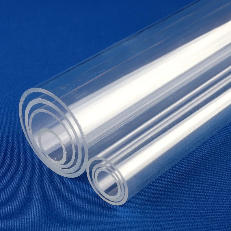 

2pcs 50cm O.D.16-110mm Clear Acrylic Pipe Plexiglass Tube Aquarium Accessories Fish Tank Transparent Water Pipe