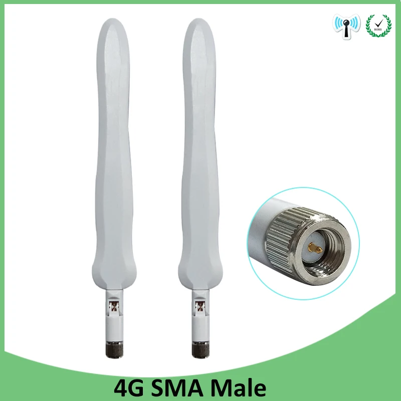2шт 4G LTE антенна SMA мужской разъем 10DBI 3g 4G Антенна внешняя направленная Водонепроницаемая антенна для беспроводной модемный маршрутизатор