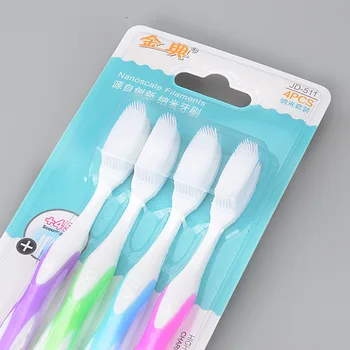 

Adult Toothbrush Soft Bristle Nanometer Anti-Bleeding Cleaning Care Gum Family Home Set