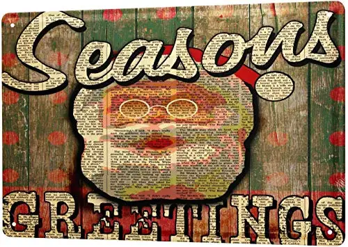 Tin Sign Metal Plate- Christmas Decoration Santa Claus Lecture Good Friends Father Mother Gift Sign Decoration - Цвет: Beer175