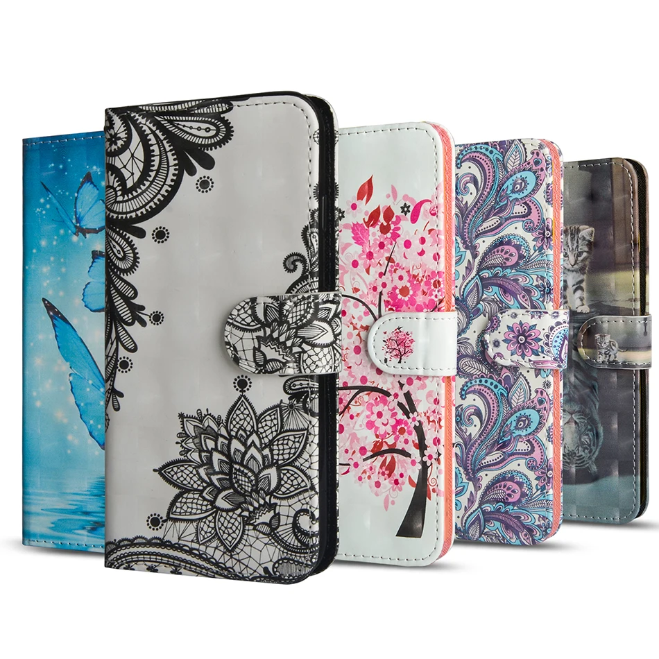 

Pattern PU Leather Flip Cover Wallet Case For Moto One Zoom E6 G7 Play One Power P30 Note Z3 E5 E4 G6 Plus G5 G5S Coque One Pro