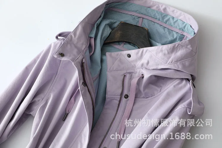 Even Lining Not General! Japan Toray Fabric, Breathable Not Hot! Waterproof Windproof Medium-length Trench Coat