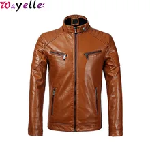 Мужские кожаные куртки, пальто для мужчин, воротник-стойка, флисовые Теплые Куртки из искусственной кожи, пальто для мужчин, мото& Мужская мотоциклетная куртка, пальто из искусственного меха