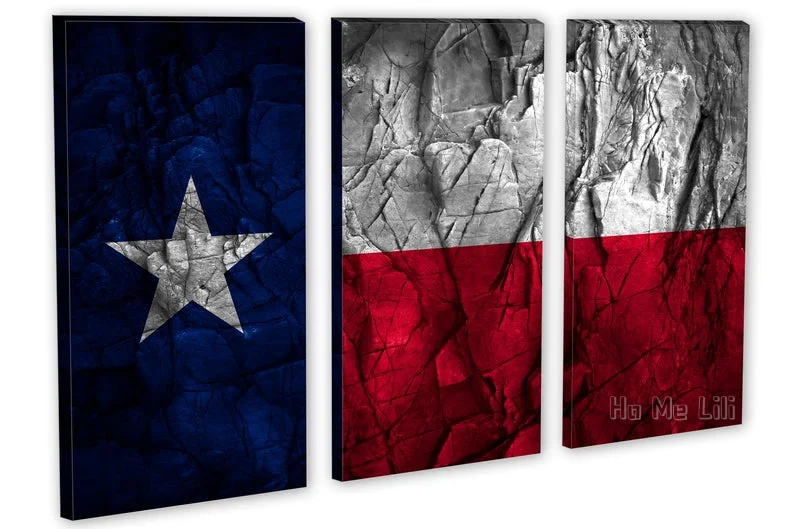 Фотообои искусство холст печать 3 панели раздельные Триптих каменная задняя