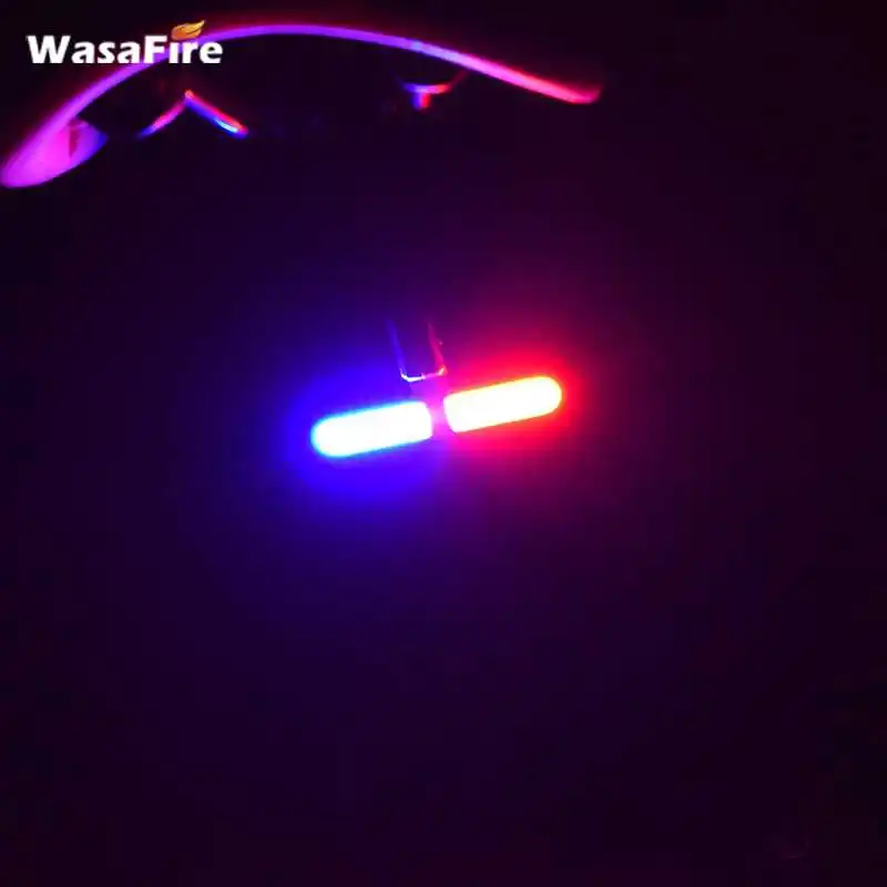 Задний фонарь Wasafire для велосипеда полицейский светодиодный задний зарядка через
