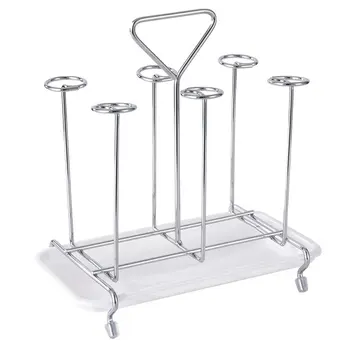 

Metal Glass Cup Water Storage Shelf Drying Cup Drainage Organizer Kitchen Stand Glass Holder Drain Rack for Home Kitchen