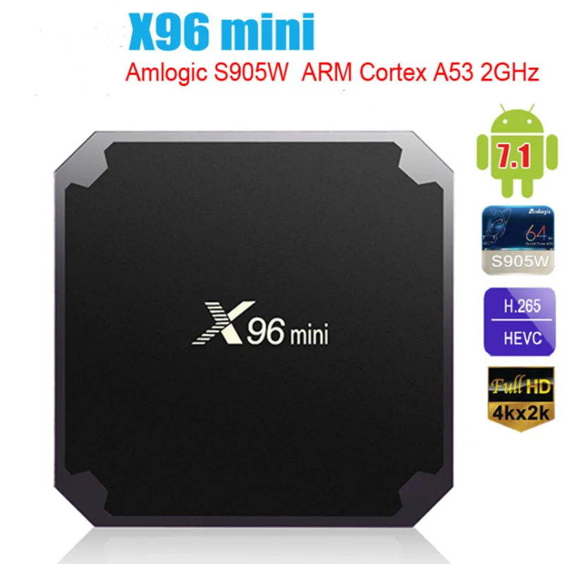 

REDAMIGO Android 7 MAX Smart TV Box Amlogic S905W Quad Core 1080p Android TV Box Set Top Box For Media Player IPTV HDMI
