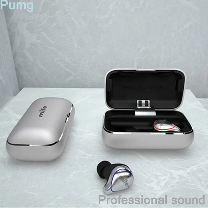 Sliver Professional Mifo O5 спортивные HIFI наушники стерео ультра маленькие Мини невидимые Беспроводные Бизнес наушники Bluetooth наушники с микрофоном для водителя - Цвет: Sliver Professional