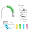 10pcs Spiral Tube Cable Protector Winder Wire Cord Organizer holder cable saver Protetor for iPhone samsung xiaomi Cable ► Photo 3/6