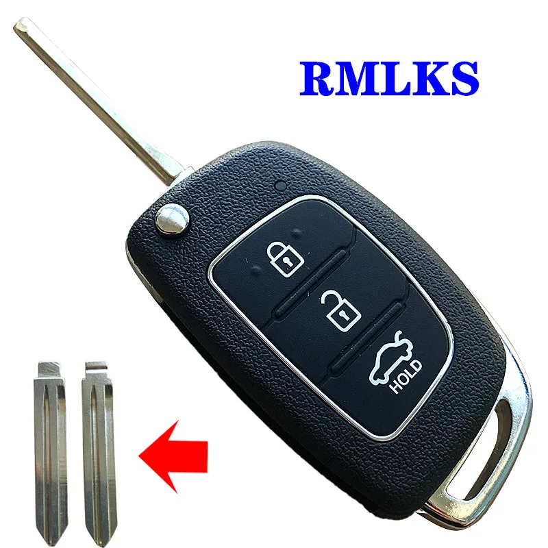 3 кнопки складной откидная оболочка ключа дистанционного управления автомобильный ключ чехол для hyundai Solaris Ix35 Ix45 серии Авто ключ заготовки чехол Fob Uncut Blade
