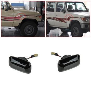 

Black Dynamic Led Side Marker Turn Signal Light Lamp Amber for Toyota Land Cruiser 80 1988-1997 Side Repeater Lamp Blinker 2PCS