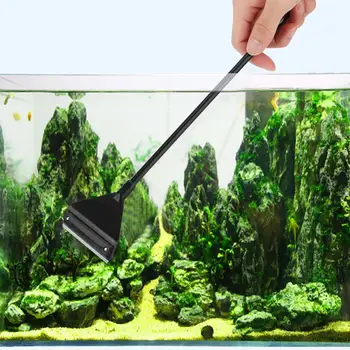 

65CM Aluminum Alloy Algae Scraper with Stainless Steel Blade for Aquascaping Aquatic Plants Aquarium Fish Tank Cleaning Tools