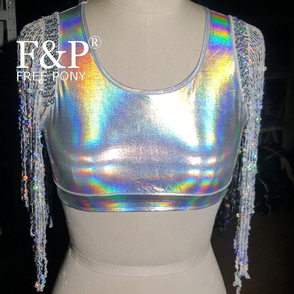 rainbow rave top