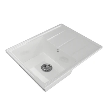 

Мойка ML-GM Gloss 05 с крылом, белая 480*620*180 мм